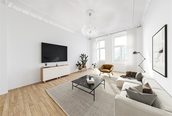 ERSTKLASSIGE STUCKWOHNUNG mit 3,5 Meter Deckenhöhe- in ruhiger Kudamm-Lage !