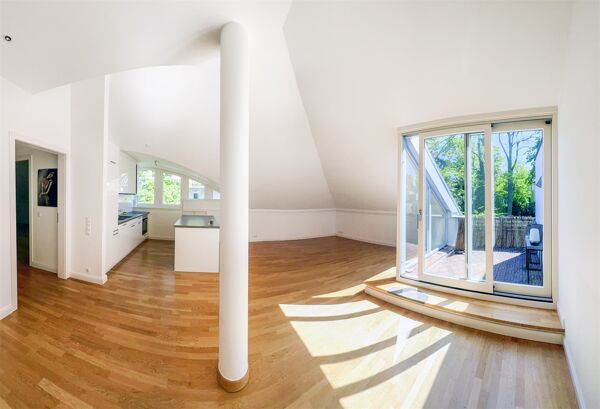 8.557,- pro QM- EXKLUSIVES & MODERNES ARCHITEKTEN-DACH- mit Südblick- in alter Villenlage