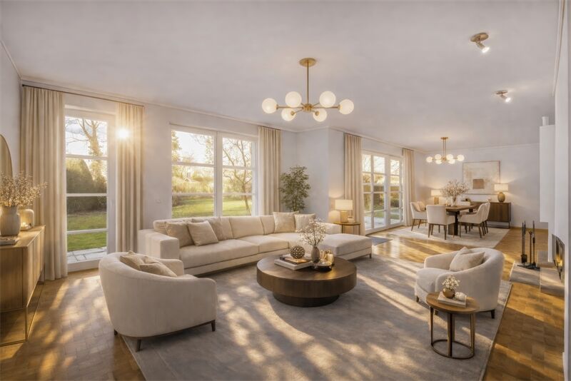 6.100,- pro QM - EXKLUSIVE LANDHAUSVILLA mit Einliegerwohnung - nur 150 Meter bis Zehlendorf