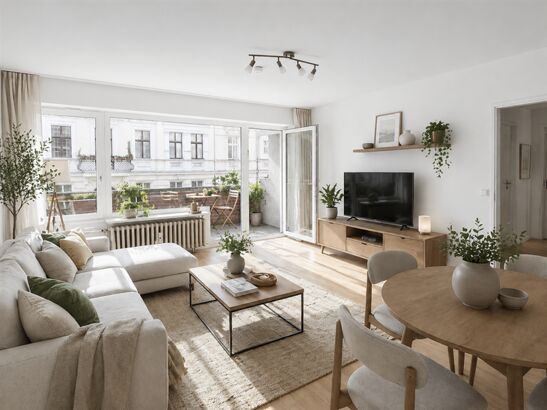 ERSTKLASSIGE 2-ZIMMER-WOHNUNG mit Südbalkon- Ruhiglage- dicht am Park