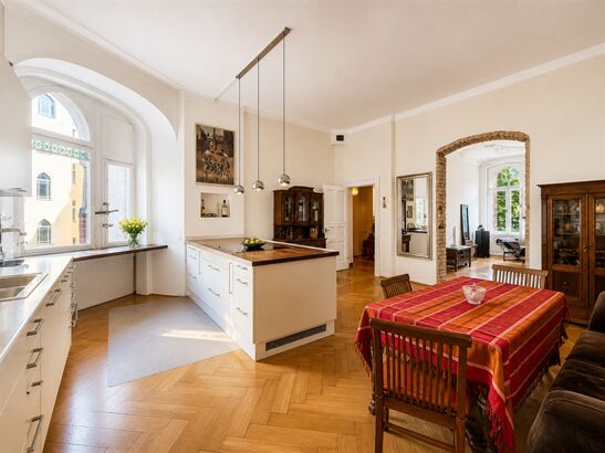 HERRSCHAFTLICHE 6 ZI. - STUCKWOHNUNG - Denkmal Palais - Architektur Rudolf Schröder