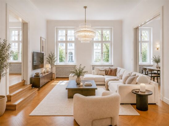 ERSTKLASSIGE & HERRSCHAFTLICHE 3,5 METER STUCK-WOHNUNG - Kudamm Seitenstraße